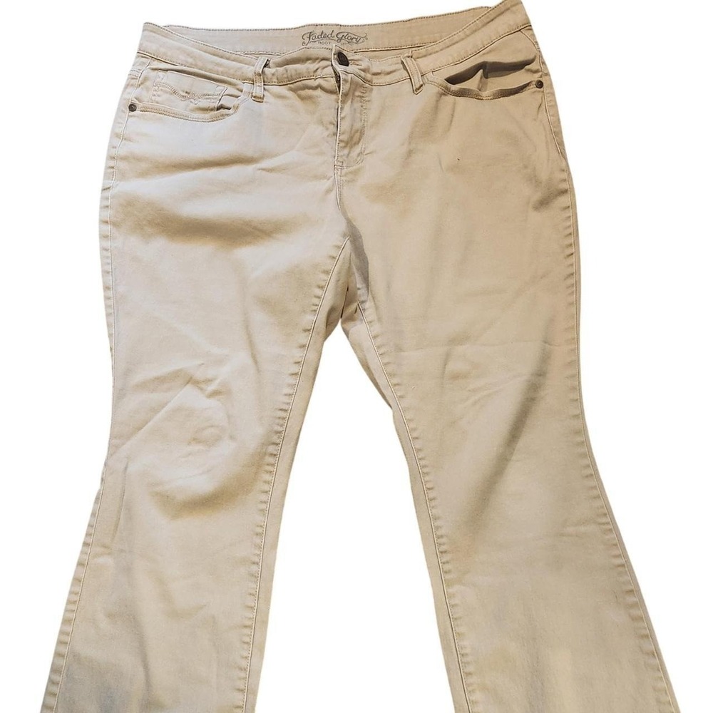 Faded Glory Women's plus size 18 tan bootcut jeans